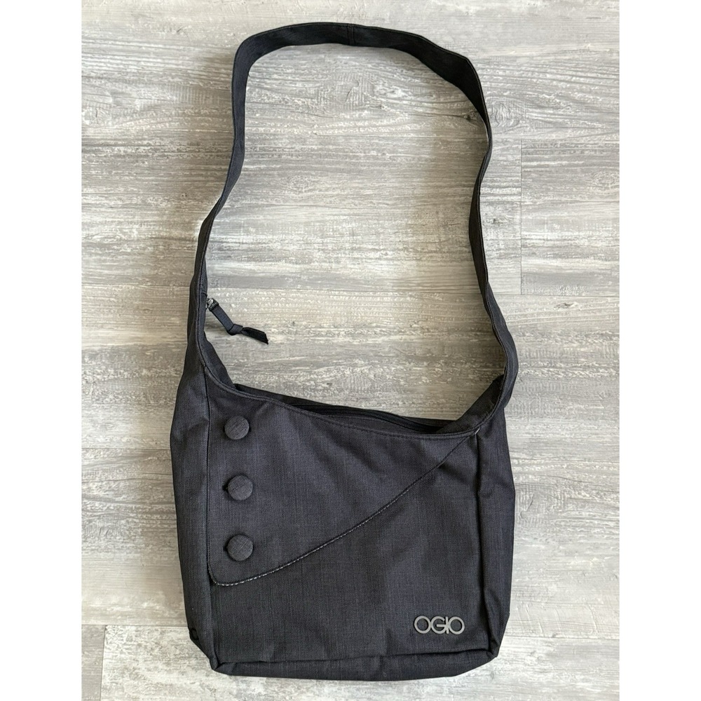 OGIO Women's Brooklyn Tablet Crossbody /Messenger Bag - Charcoal Gray - EUC